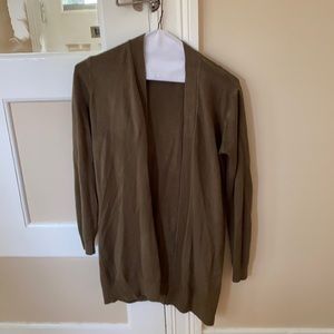 Green cardigan